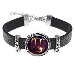 BSK2-0325 Кожаный браслет Знаки Зодиака - Телец