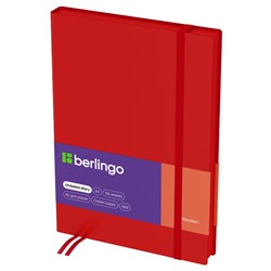 Ежедневник недатированный, А5, 136л., кожзам, Berlingo "Western", красный, с резинкой