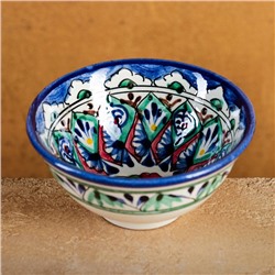 Пиала чайная Риштанская керамика "Узоры" большая, 11 см, микс