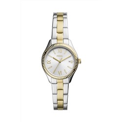 Reloj de cuarzo de acero Rye - Plateado y dorado