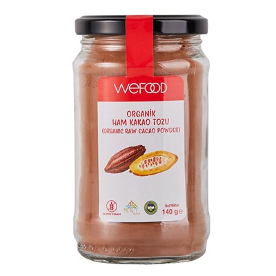 Органический сырой какао-порошок Wefood 140 гр