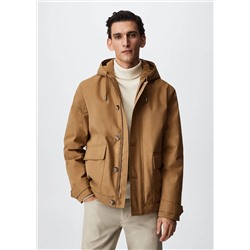 Chaqueta algodón impermeable -  Hombre | MANGO OUTLET España