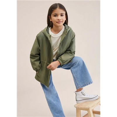 Parka bolsillos capucha -  Niña | MANGO OUTLET España