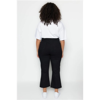 Failless Black High Pan Comfort Короткая папора Culotte Fit Jeans TBBSS23AR00014