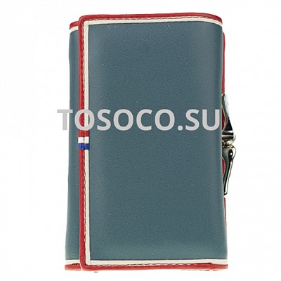 g-1004-8 blue кошелек натуральная кожа и экокожа 12х10х2