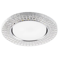 Нарушена упаковка!   Светильник встраиваемый с белой LED подсветкой Feron CD4028 потолочный GX53 без лампы прозрачный  32651