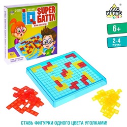 Настольная игра для детей на логику «IQ super Баттл», 2-4 игрока, 6+