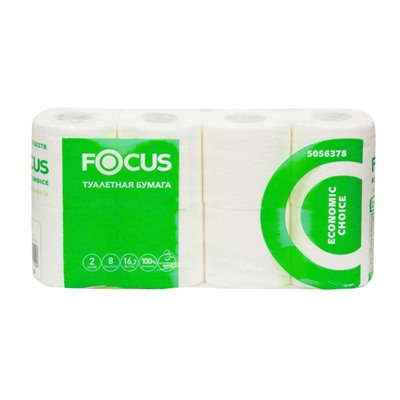 Туалетная бумага Focus economic choice 2 слоя, 8 рул., пак 8 уп.