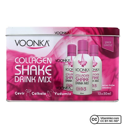 Voonka Beauty Collagen Shake Drink Mix 15 x 50 мл
