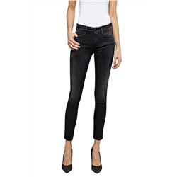 Vaquero de tiro alto skinny fit  New Luz - Negro
