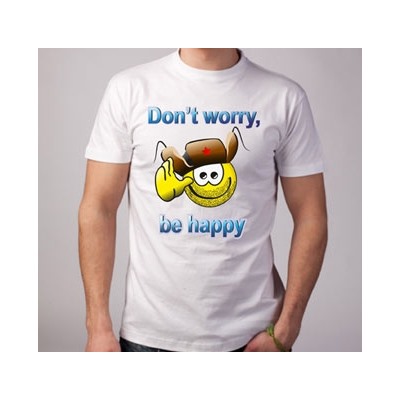 Футболка "Don t worry, be happy"