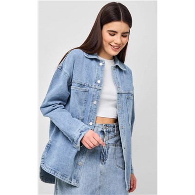 Куртка джинс F412-1249 l.blue