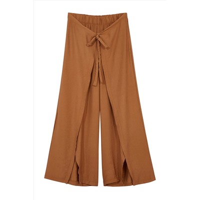 Brown Anvelvett Подробная детальная крупная пляжная одежда PaCa пляжная одежда TBBSS24AR00012