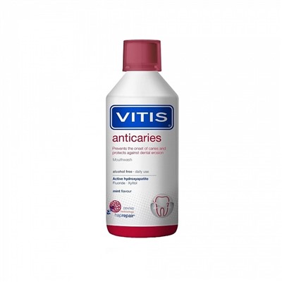 Ополаскиватель Vitis Anticaries с ментоловым вкусом, 500 мл