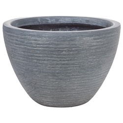 Кашпо Nobilis Marco "Stone graphite Round" (файберглас), D30хH20 см