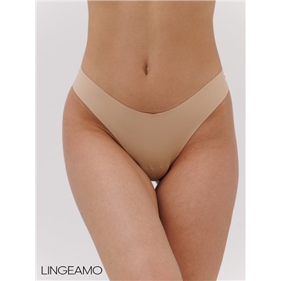 Бесшовные трусы стринги Lingeamo бежевый ВР-03 (4)
