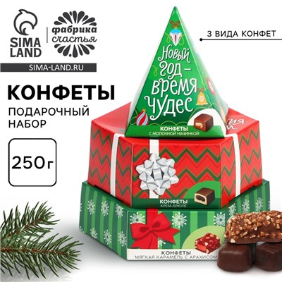 Конфеты подарочные «Новый год – время чудес», 250 г.