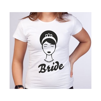 Футболка для невесты "Bride" в стиле тиффани SALE