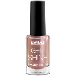 Лак для ногтей LuxVisage GEL SHINE, тон 104 - Бежевый с розовым перламутром