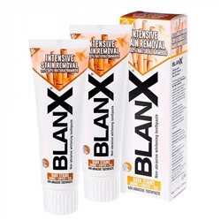 Набор из 2 паст Blanx Intensive Stain Removal для удаления пятен, 75 мл