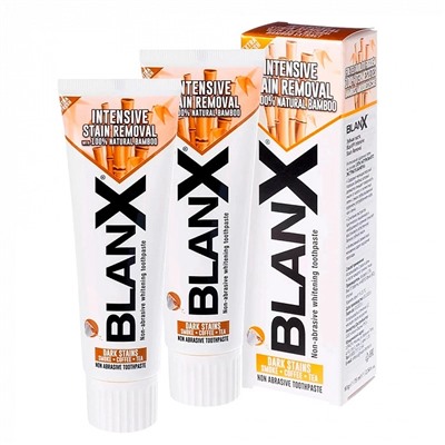 Набор из 2 паст Blanx Intensive Stain Removal для удаления пятен, 75 мл