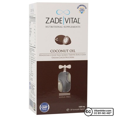 Zade Vital Кокосовое масло 1000 мг 30 капсул