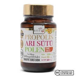 Bee'o UP ​​Propolis Royal Jelly Pollen 60 Таблетка для всасывания
