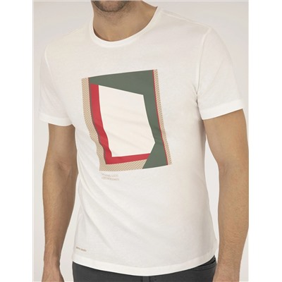 Ekru Slim Fit Printed Bike Bike T -For