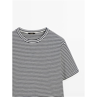 Camiseta rayas manga corta