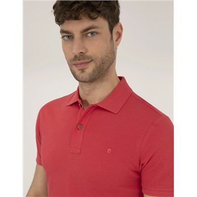 Red Slim Fit Polo Yaka Basic T -Fork