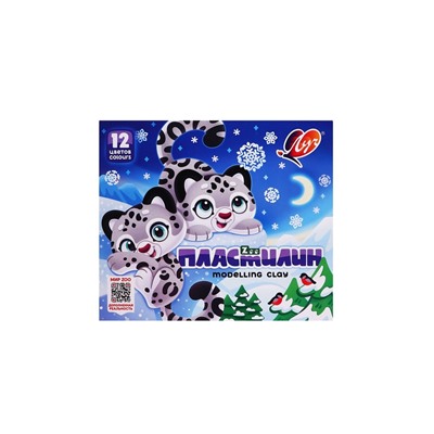 Пластилин 12 цветов 180 г ZOO