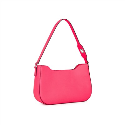 Bolso de hombro - cuero - rosa flúor