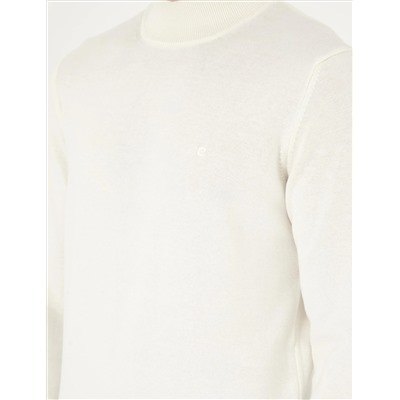 Ecru Slim Fit Half Fisherman воротник основной трикотаж казах