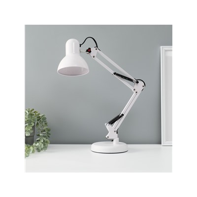 Лампа настольная 810 "Деко, белая" E27 40W RISALUX