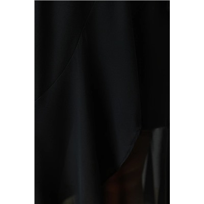 Black Cruve Skirt Woven Платье TBBSS24AH00032