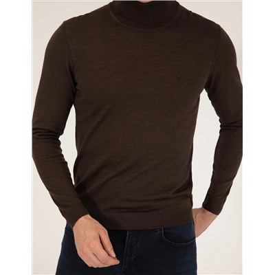 Brown Slim Fit Fisherman воротнич