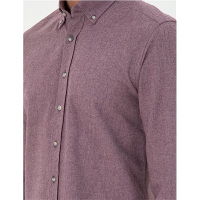 Purple Slim Fit рубашка с длинным рукавом