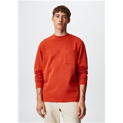 Camiseta algodón manga larga -  Hombre | MANGO OUTLET España