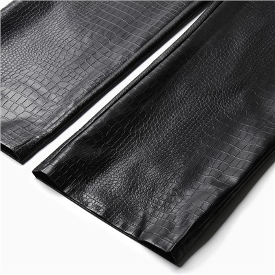 Брюки женские (экокожа) MINAKU: Eco leather цвет черный, р-р 48