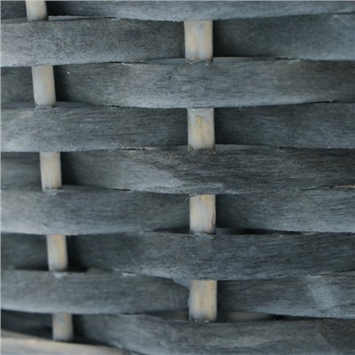Набор корзин плетёных, 3 шт., 36×36×14 см, 30×30×13 см, 25×25×11 см, ива, серая