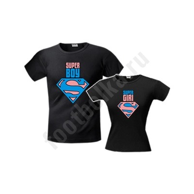 Футболки парные Super boy/Super girl