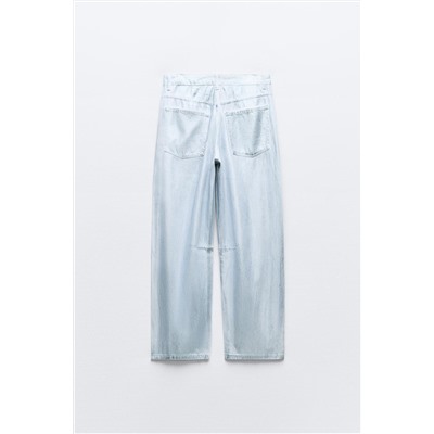 JEANS TRF BAGGY BALLOON FOIL TIRO MEDIO