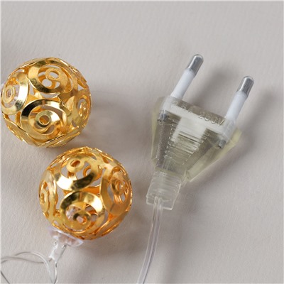 Гирлянда светодиодная 2 м 10 LED Шарики / GN11/уп 100/