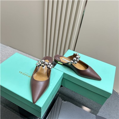 Мюли Aquazzur*a  Натуральная кожа