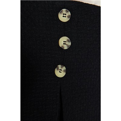 Black Button Tüvit Woven Short юбка Twoaw24sr00024