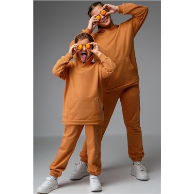 Костюм для девочки оверсайз из футера трехнитки Happyfox