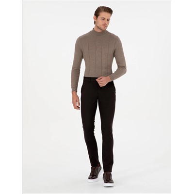 Brown Slim Fit Canvas Bloys