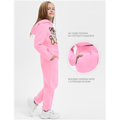 Детский костюм с начёсом KETMIN МИШКА TOY цв.Розовый