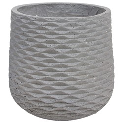 Кашпо Nobilis Marco "Cells graphite Jar" (файберклэй), D30хH29 см