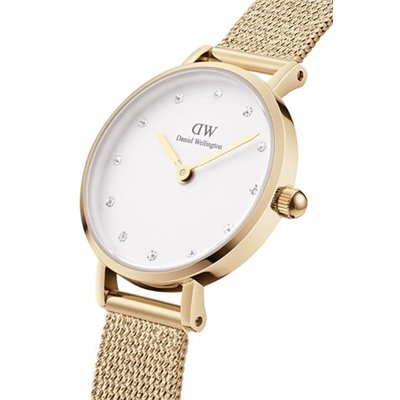 Reloj de cuarzo de acero y chapado en oro rosa Petite Pressed Evergold